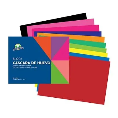 Block Cartulina Cascara de Huevo Carta
