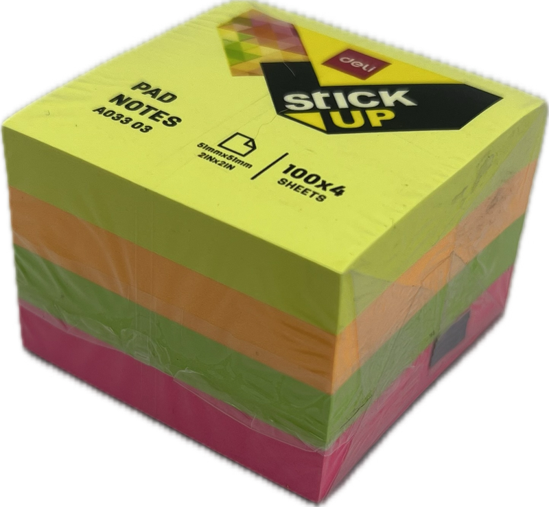 Block Notas Deli 2*2 Neon 400hojas