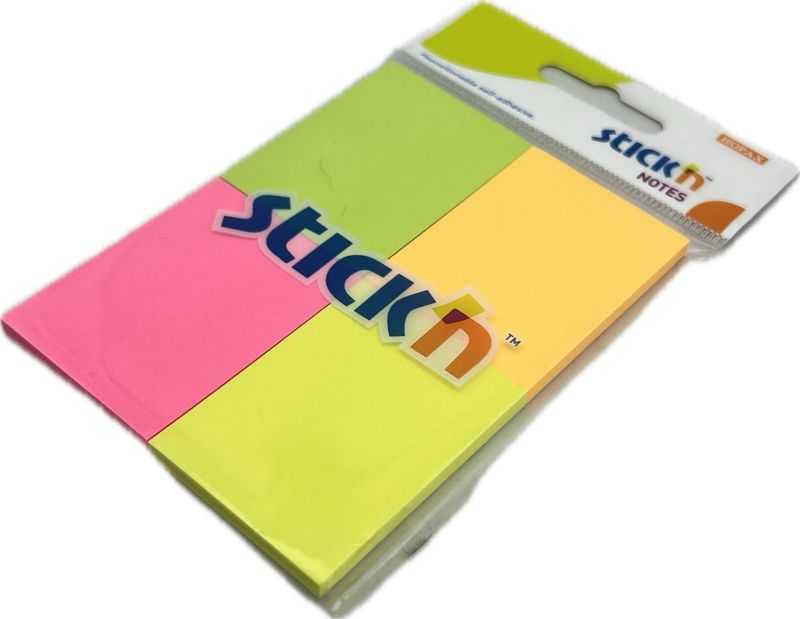 Block Notas Stickn 1.5*2*50 Neon 4 Colores 200hojas