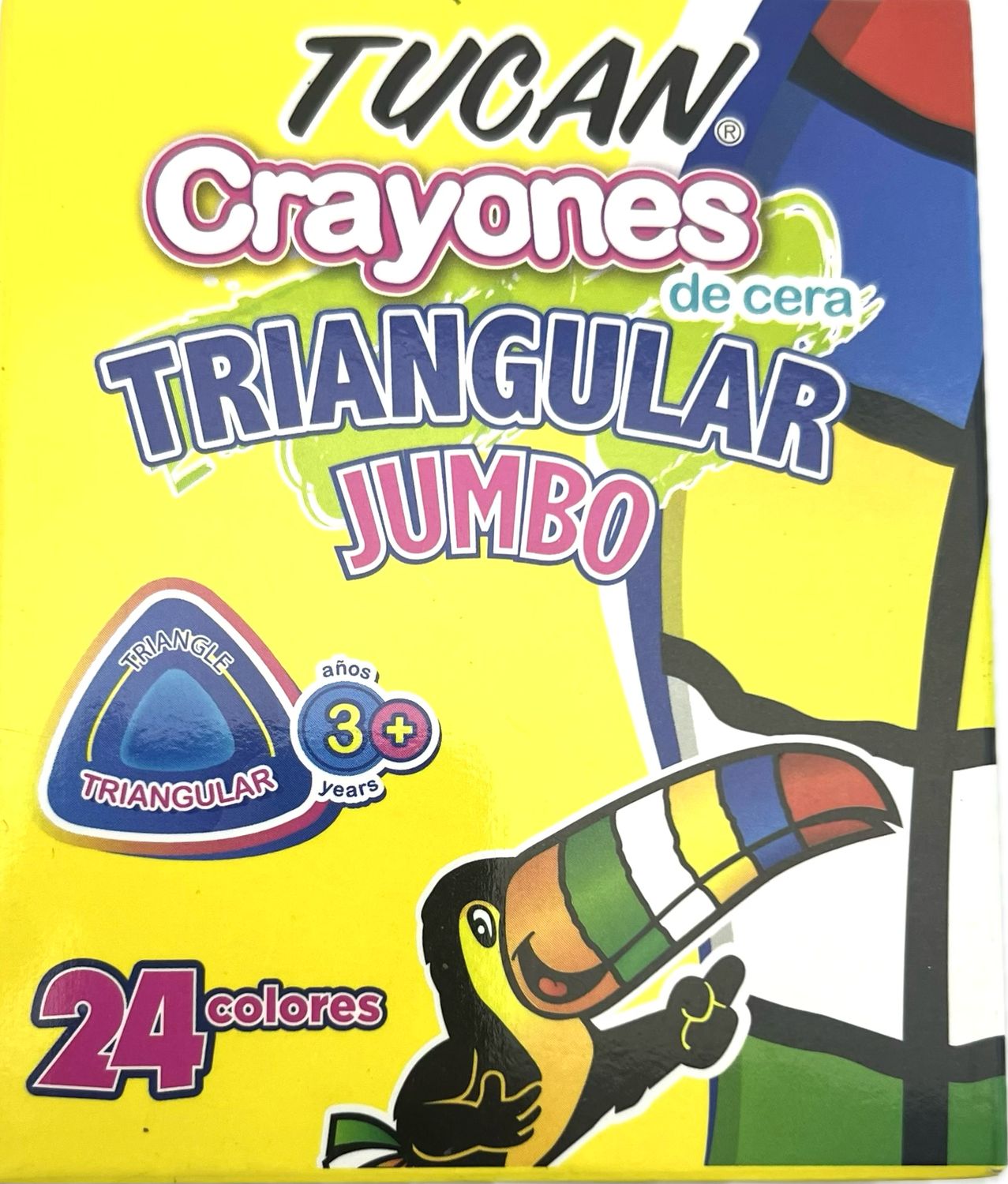 Crayones De Cera Jumbo 24 Colores Tucan