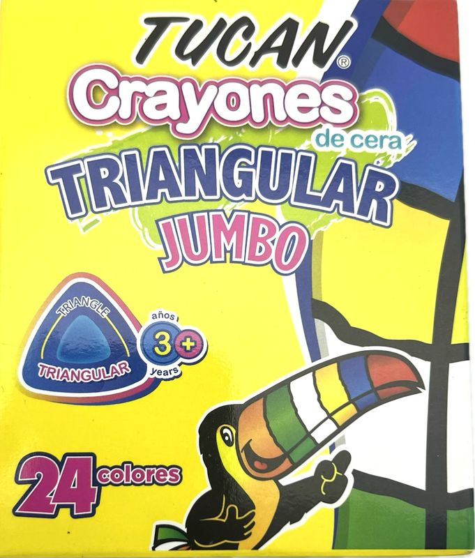 Crayones De Cera Jumbo 24 Colores Tucan