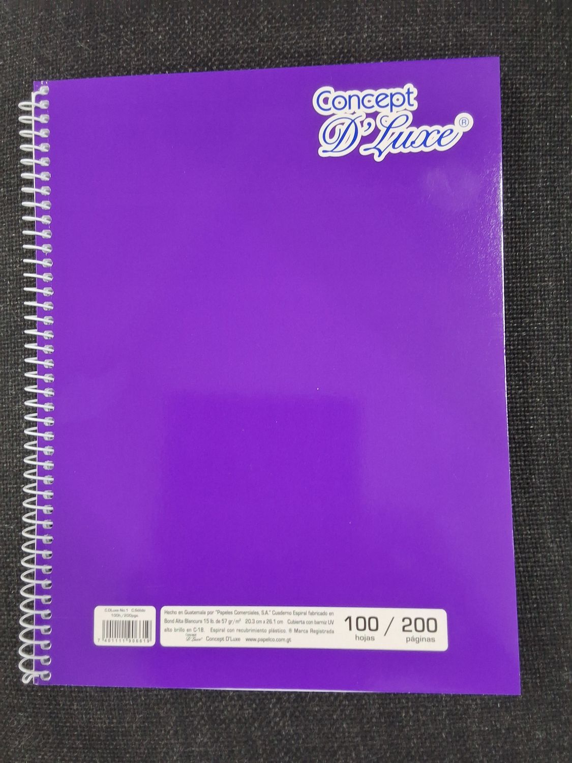 Cuaderno Espiral Carta 100H