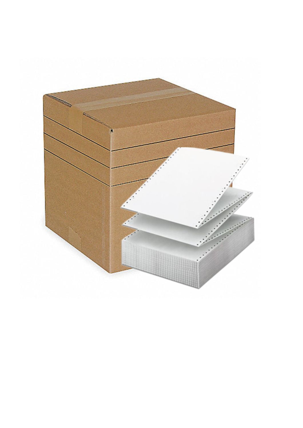 Papel Continuo Fs 955-2Q Original Y Copia Sencibilizado 1/2 Carta 2,500H