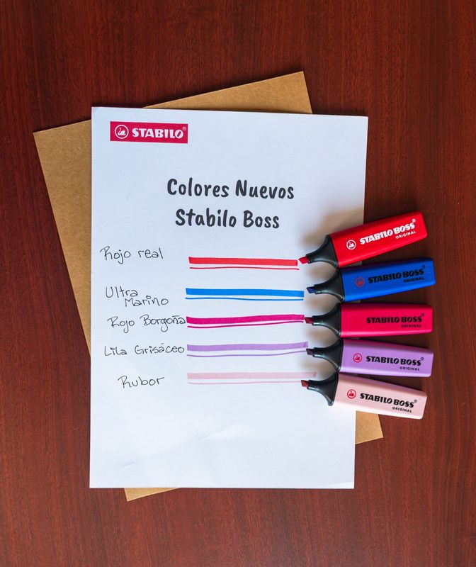 Resaltadores Stabilo Boss 4 Colores Floral