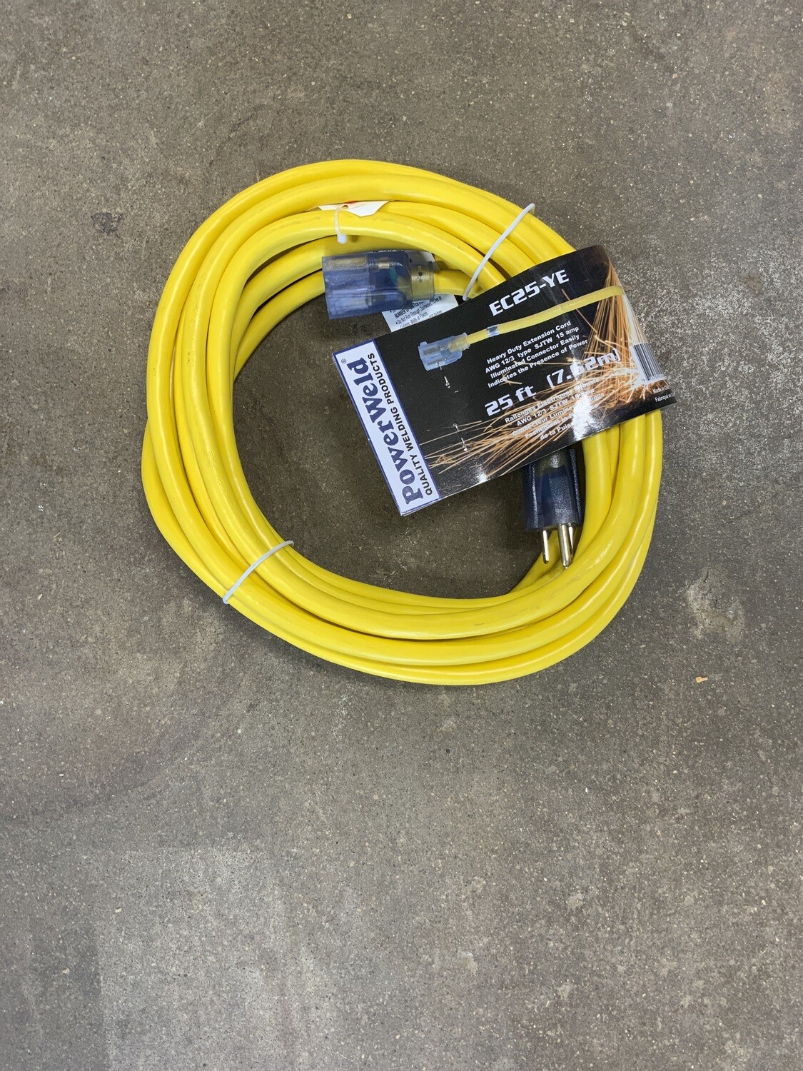 25Ft Yellow Extension Cords