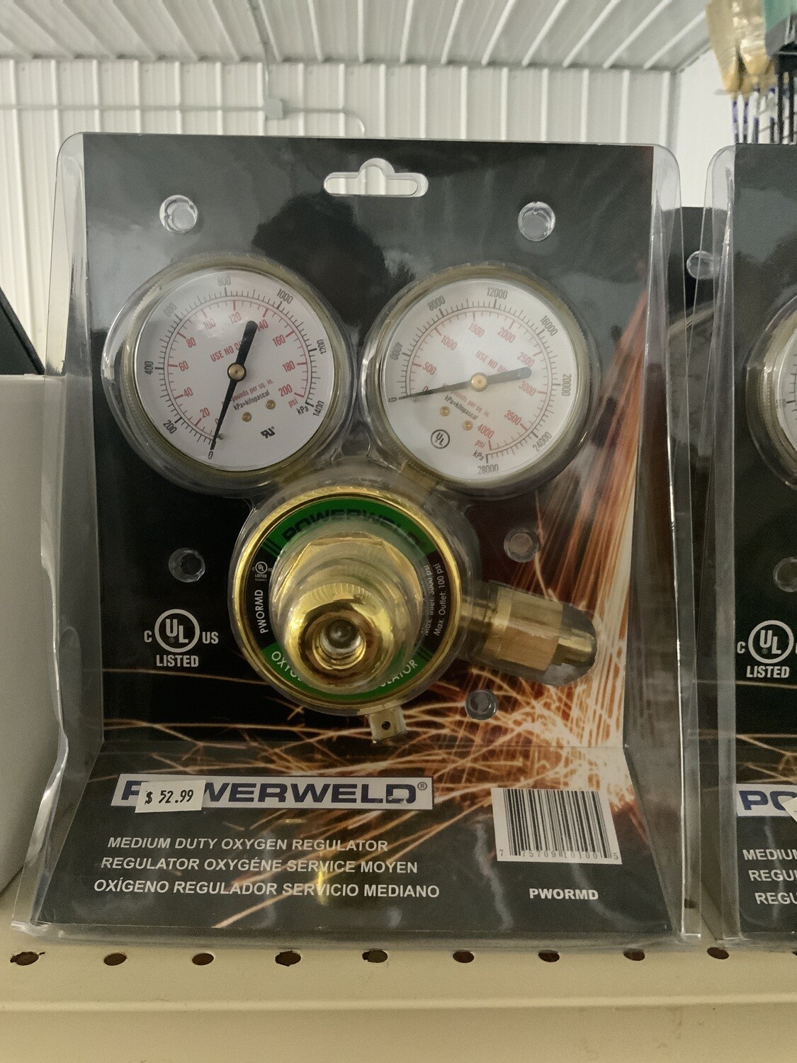  Powerweld Medium Oxygen Regulator PWORMD