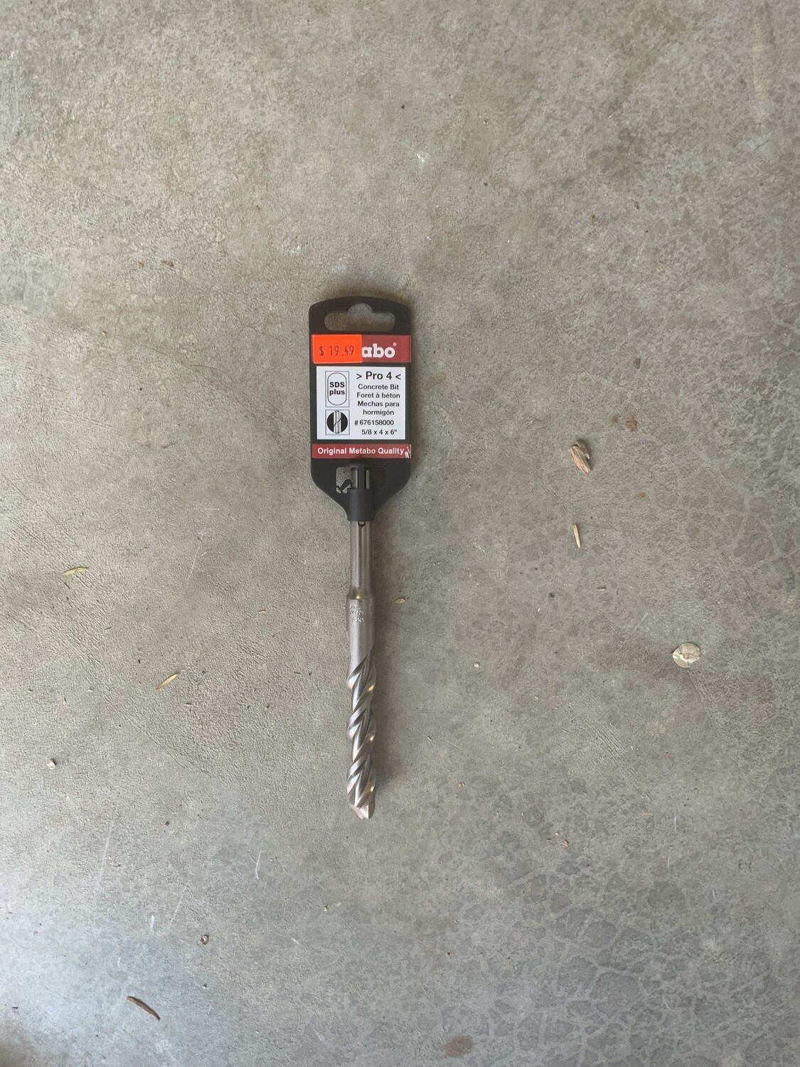 Metabo SDS+ 2CTR 5/8&quot; x 4 x 6 Pro Drill Bit