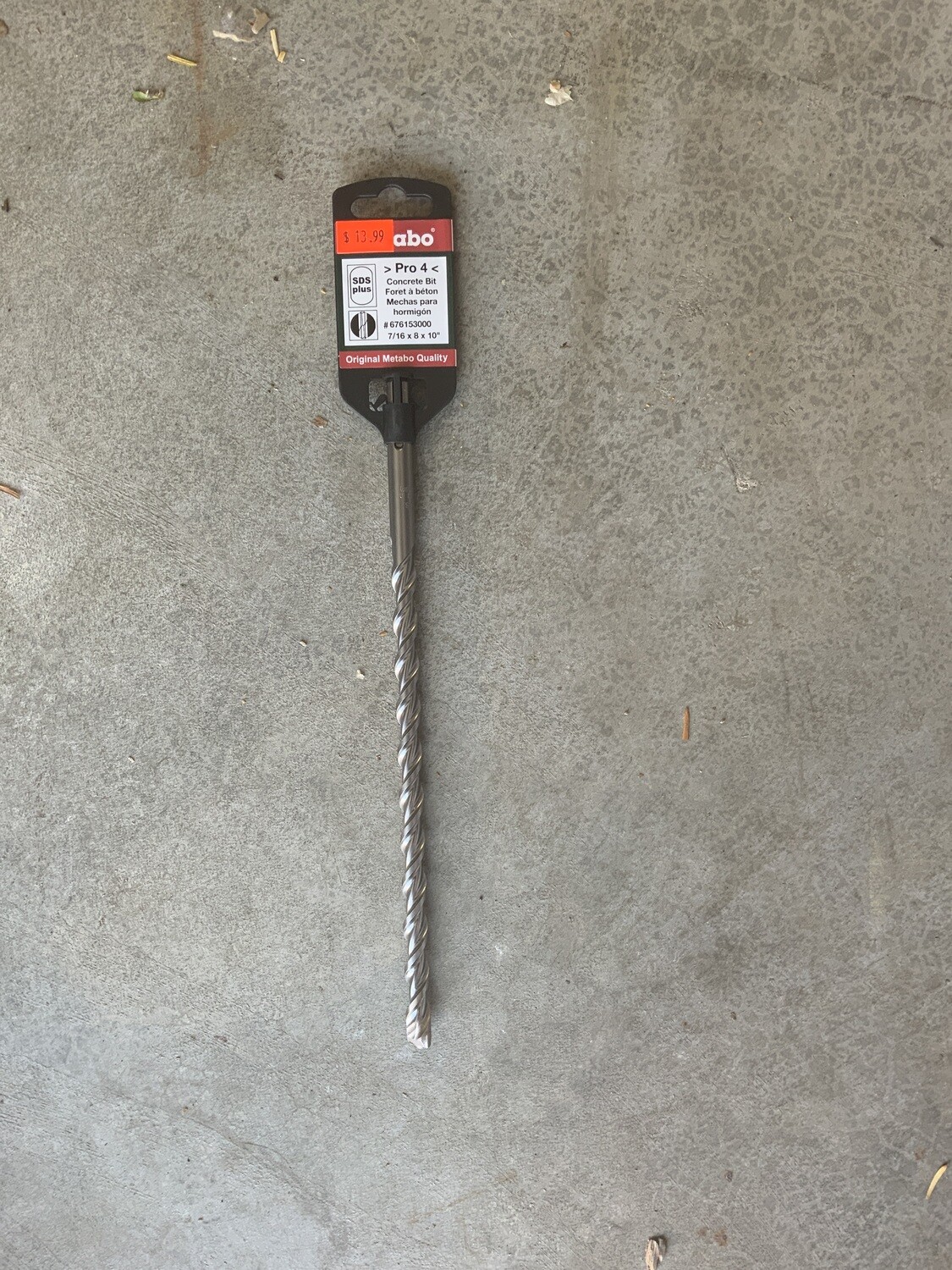 Metabo SDS+ 2CTR 7/16&quot; x 8 x 10 Pro Drill Bit