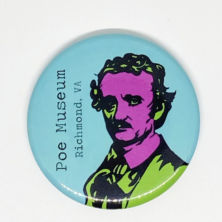 Pop Art Poe Round Magnet