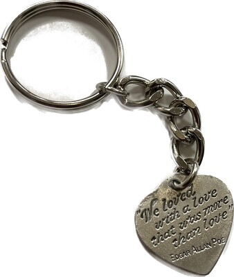 Pewter Heart Keychain