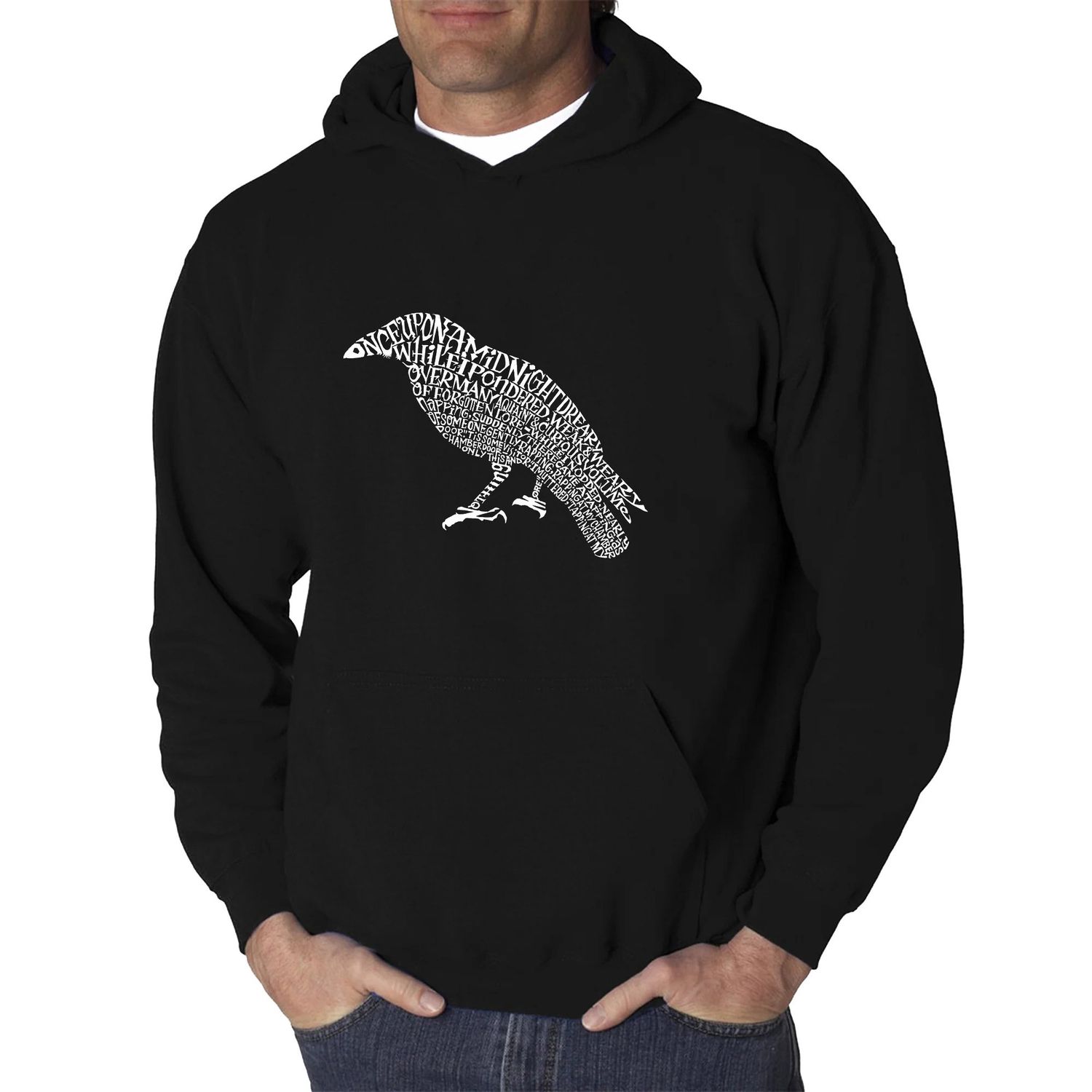 Raven Word Art Hooded Sweatshirt