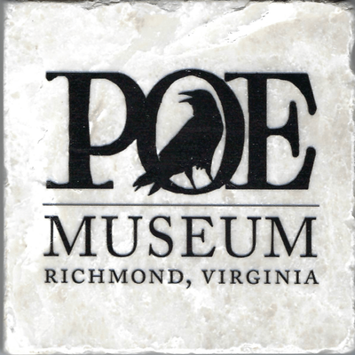 Poe Museum Marble Coaster