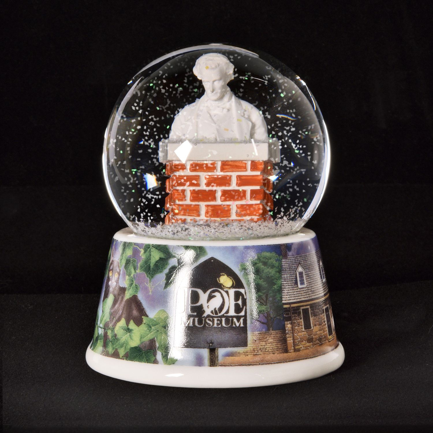 Poe Museum Snow Globe