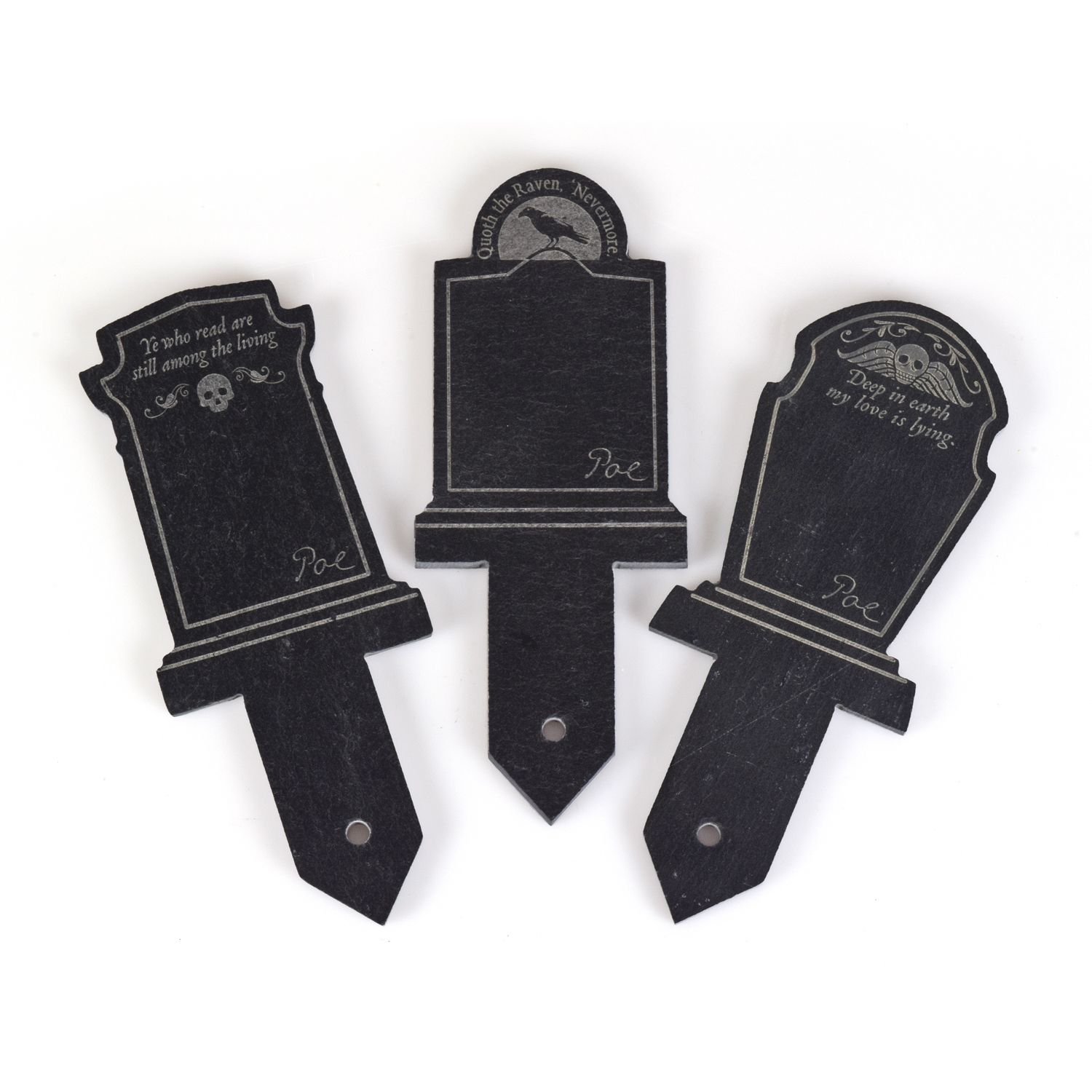 Slate Tombstone Plant Markers