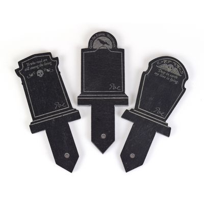 Slate Tombstone Plant Markers