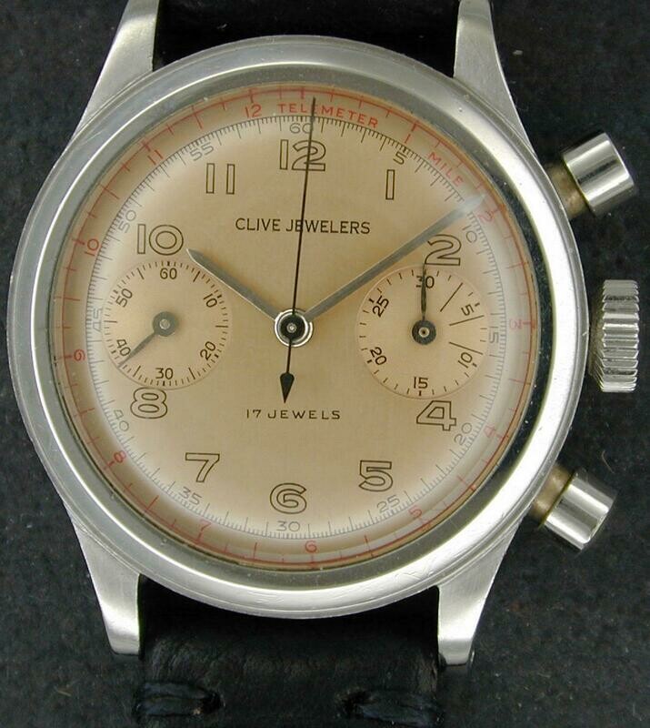 Clive Jewelers Chronograph Valjoux 23