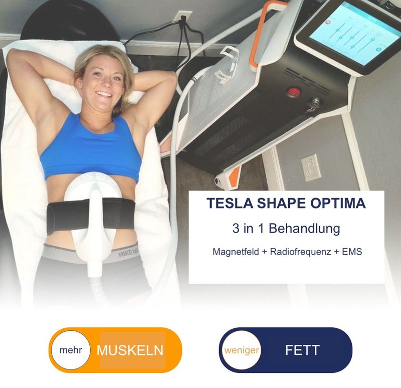 Tesla Shape Optima - 4 Handstücke + 1 Sitz