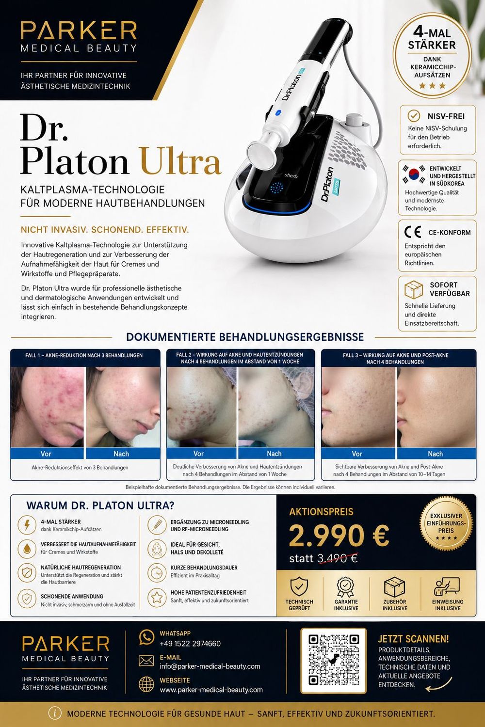 Dr. Platon - Kaltplasmasystem AKTIONSPREIS Dr. Platon - Kaltplasmasystem AKTIONSPREIS