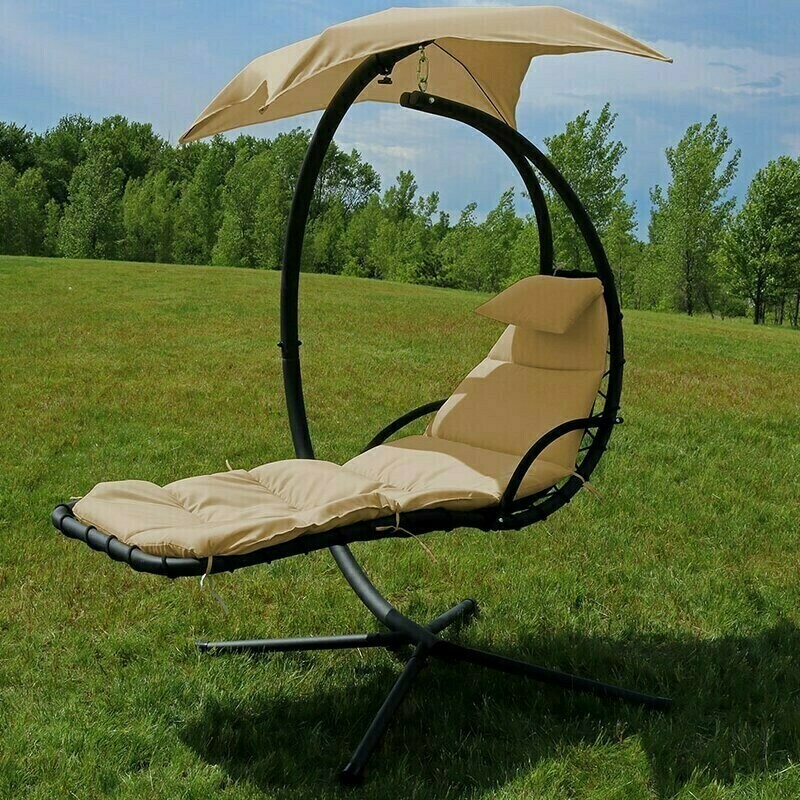 Hanging Chaise Lounger with Stand