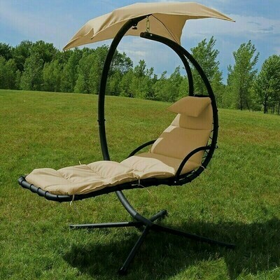 Hanging Chaise Lounger with Stand