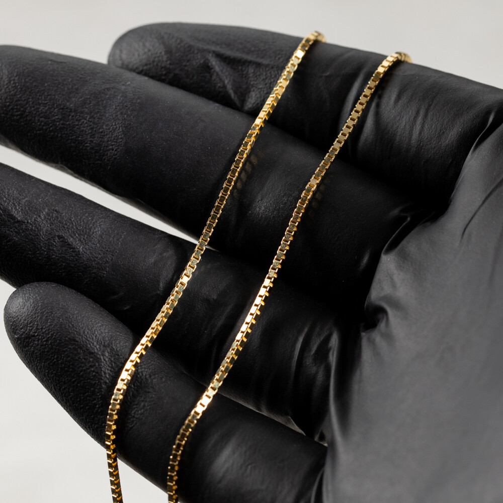 10k Solid Yellow Gold 1.4mm 18 inch Box Chain