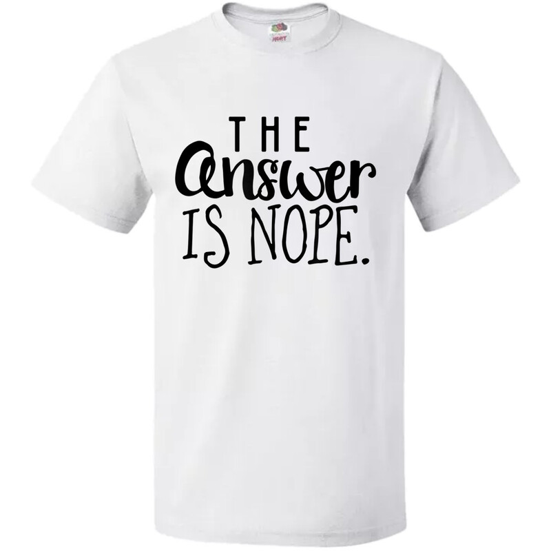 The answer is Nope