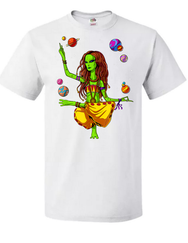 Alien Lady in Spacetime