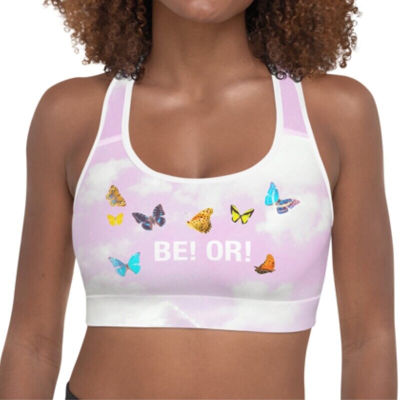 SPORTS BRA BUTTERFLY SKY