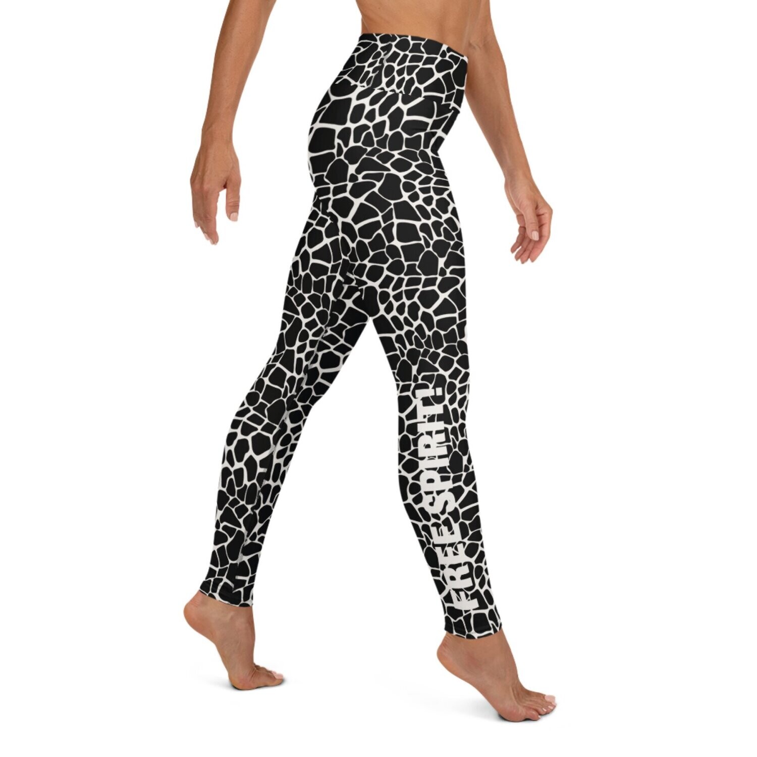 LEGGINGS GIRAFFE SCHWARZ