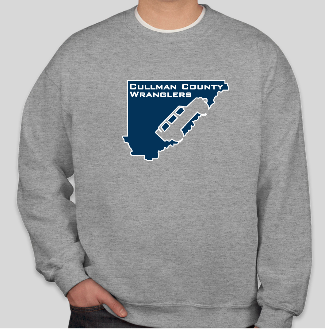 Cullman County Wranglers Crewneck Sweatshirt - Sport Grey