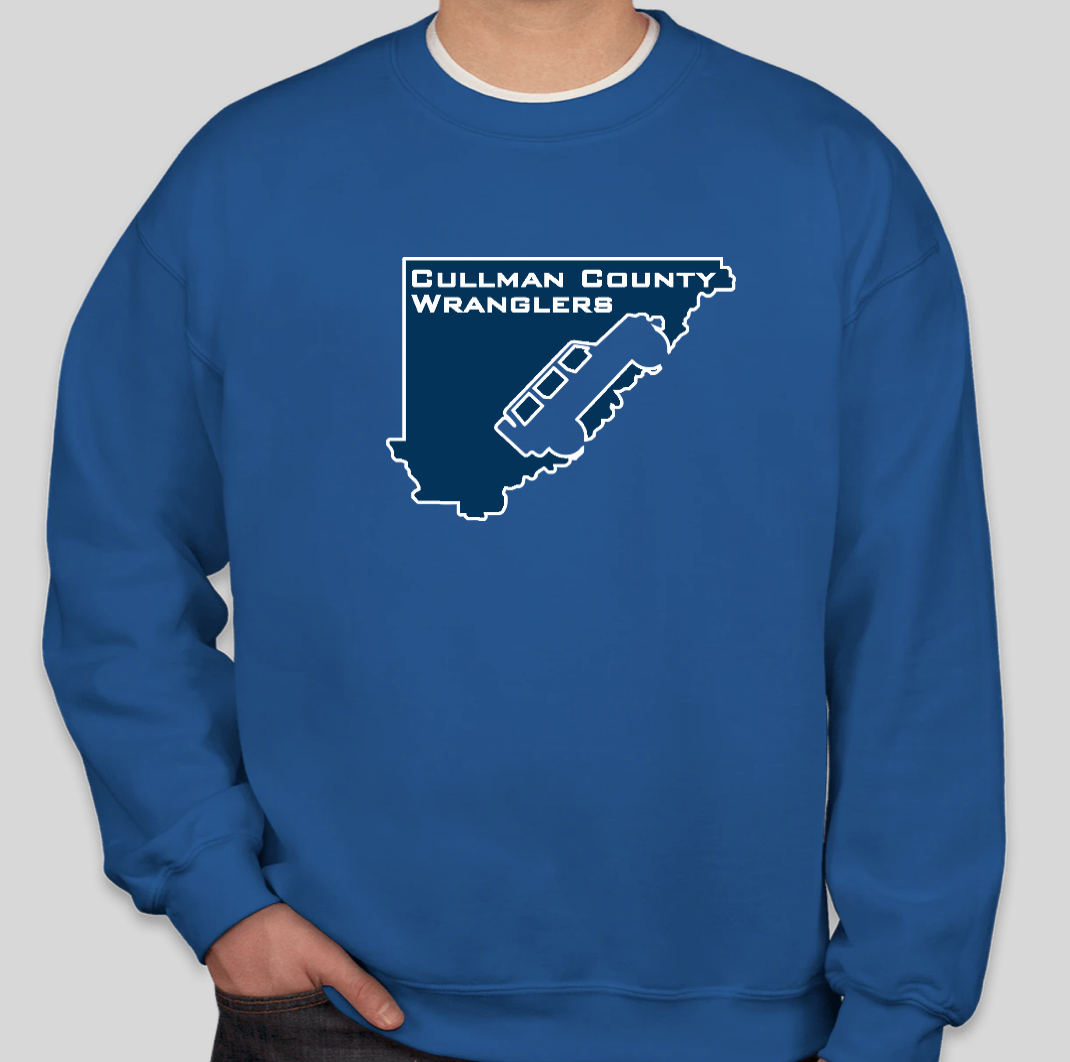 Cullman County Wranglers Crewneck Sweatshirt - Royal Blue