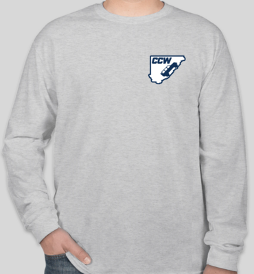 Classic Cullman County Wranglers Long Sleeve T-shirt - Ash Grey
