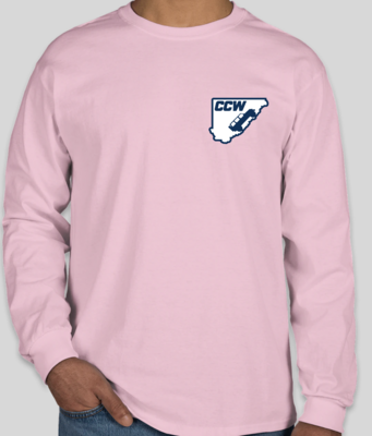 Classic Cullman County Wranglers Long Sleeve T-shirt - Light Pink