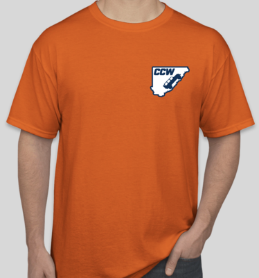 Classic Cullman County Wranglers Short Sleeve T-shirt - Orange