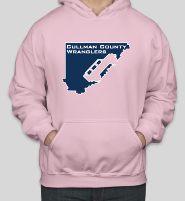 Cullman County Wranglers Hooded Sweatshirt - Light Pink