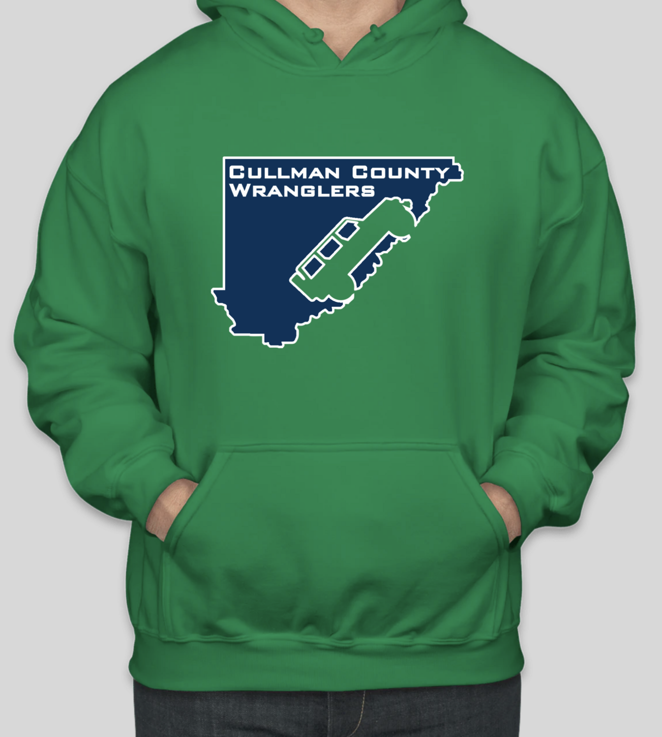 Cullman County Wranglers Hooded Sweatshirt - Irish Green