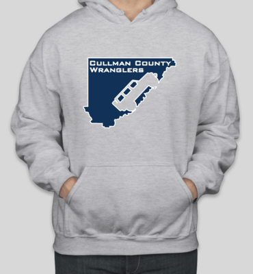 Cullman County Wranglers Hooded Sweatshirt - Sport Grey