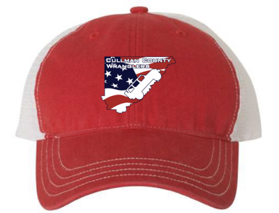 Cullman County Wranglers Snapback - Red, White, Royal