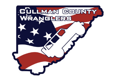Cullman County Wranglers American Flag Decal