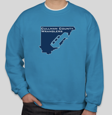Cullman County Wranglers Crewneck Sweatshirt - Sapphire