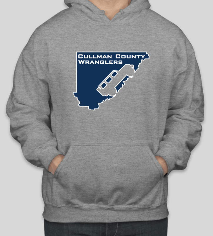 Cullman County Wranglers Hooded Sweatshirt - Sport Grey