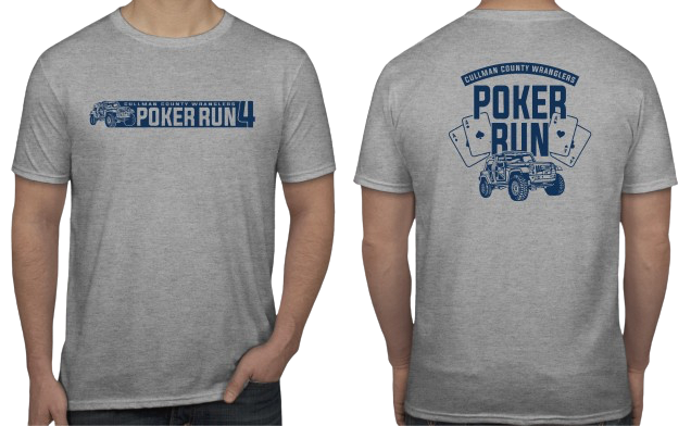 2024 Cullman County Wranglers Poker Run 4 Short Sleeve T-Shirt