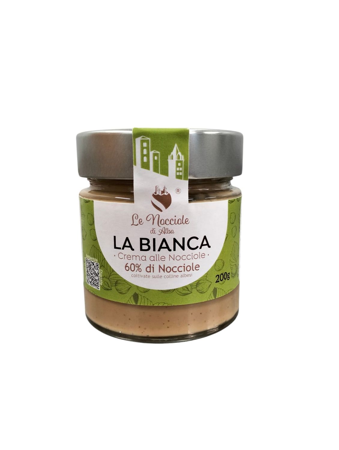 CREMA ALLE NOCCIOLE "LA BIANCA" 60 % NOCCIOLE 200 G.