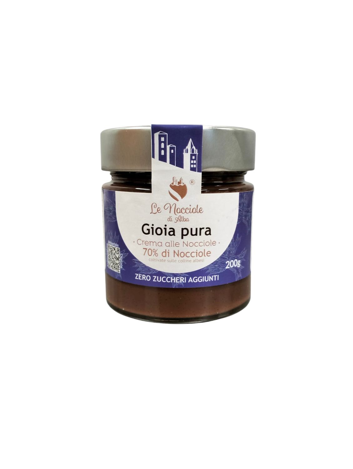 CREMA ALLE NOCCIOLE  CREMA ALLE NOCCIOLE "GIOIA PURA" 70% NOCCIOLE 200 G.