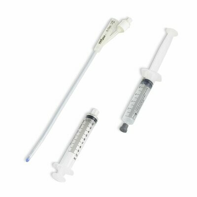 Silicone 2 Way Foley Catheter Kit, 12Fr. 10cc, Female, 25cm