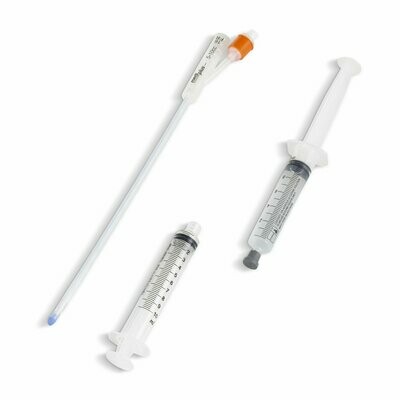 Silicone 2 Way Foley Catheter Kit, 16Fr. 10cc, Female, 25cm