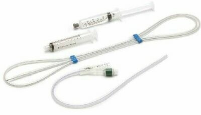 Silicone 2 Way Foley (open tip) Catheter Kit, With Guidewire, 14Fr. 10cc, Standard, 42cm
