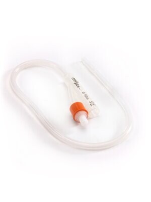 Silicone 2 Way Foley (open tip) Catheter, 14Fr. 10cc, Standard, 42cm - Box of 10