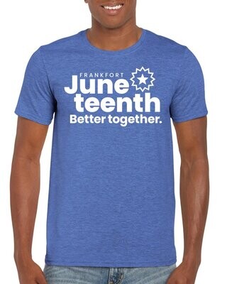 Blue Juneteenth shirt