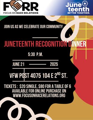 JUNETEENTH RECOGNITION DINNER